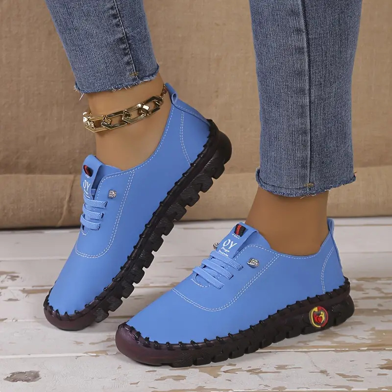LISA Leather Shoes For Women Lightweight Non Slip Arch Support Posture Comfort All Day