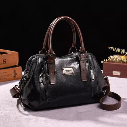 MOONA Luxury PU Leather Crossbody Shoulder Bag For Women Elegant Everyday Essential