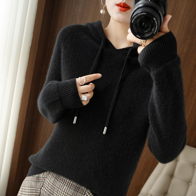 Maya Cashmere Hoodie For Winter Women Luxuriously Soft Warmth Everyday Comfort And Cozy