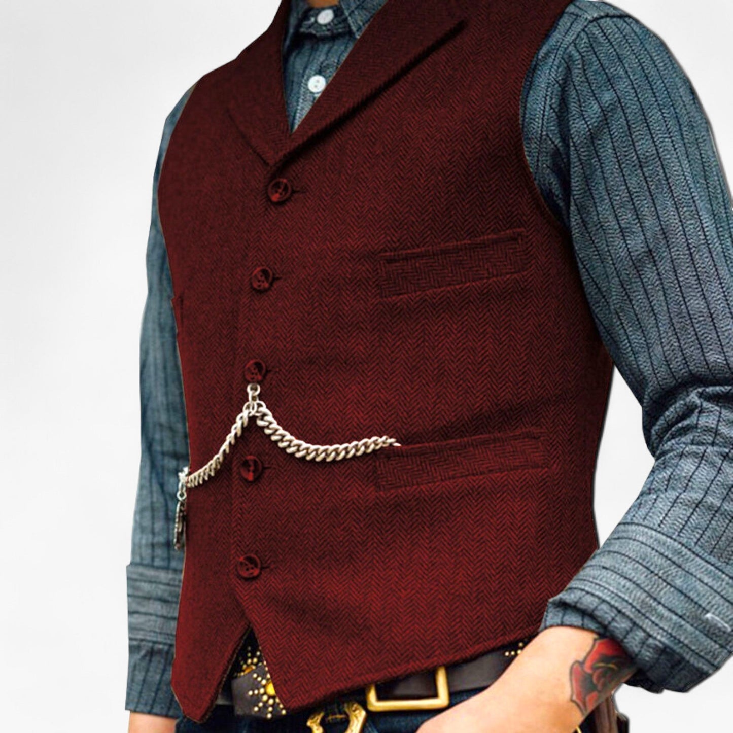 Frédy | Men's Suit Vest — Urban Chic & Authentic Details