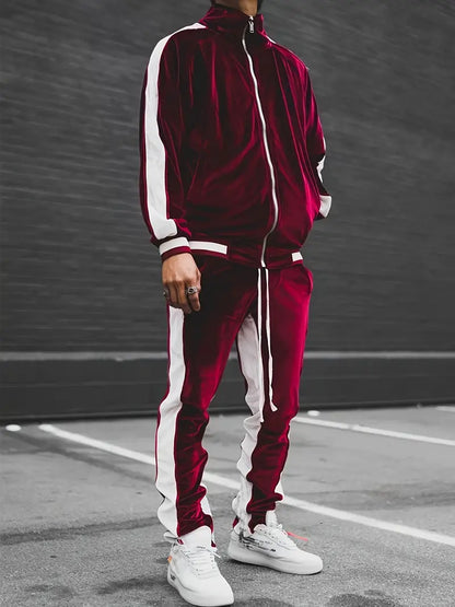 Max Classic Men's Tracksuit With Zipper Premium Comfort For Leisure And Light Sports