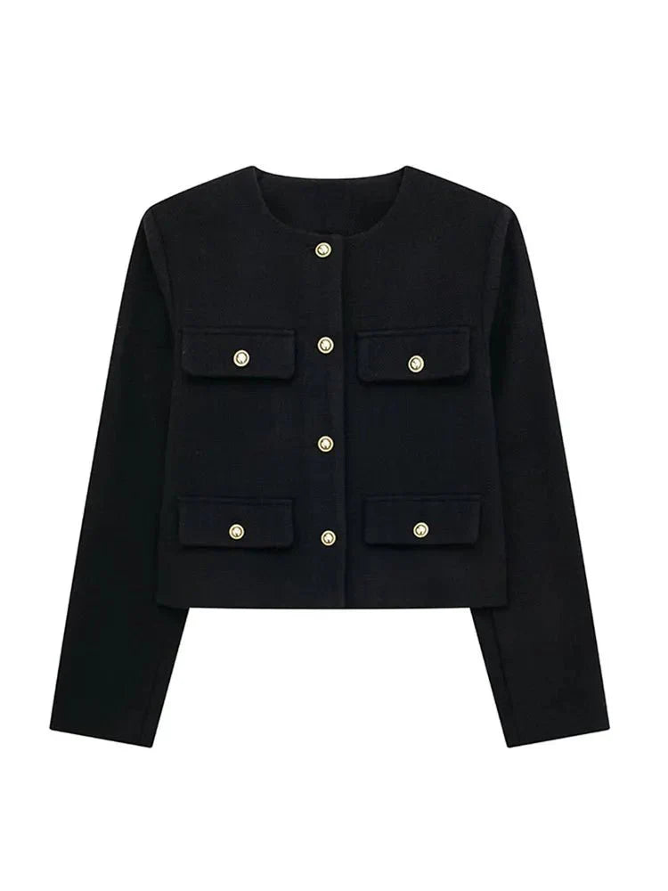 Willow | Short Jacket with Pockets for Women — Elegance & Refined Finish