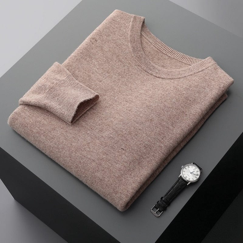 Jason Men Casual Long Sleeve Knit Sweater TrendAura Refined Comfort For Everyday Wear Layering