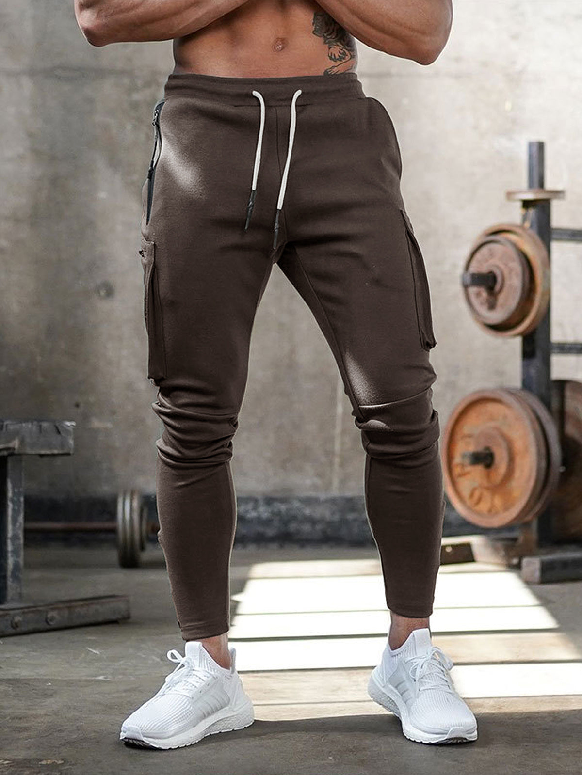 Caleb Mens Sports Joggers Breathable Stretch Fabric All Day Comfort With Multiple Pockets And Athletic Style