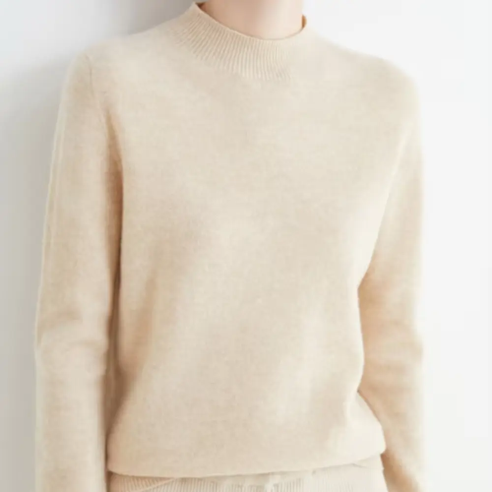 Caroline Mock Wool Women Sweater