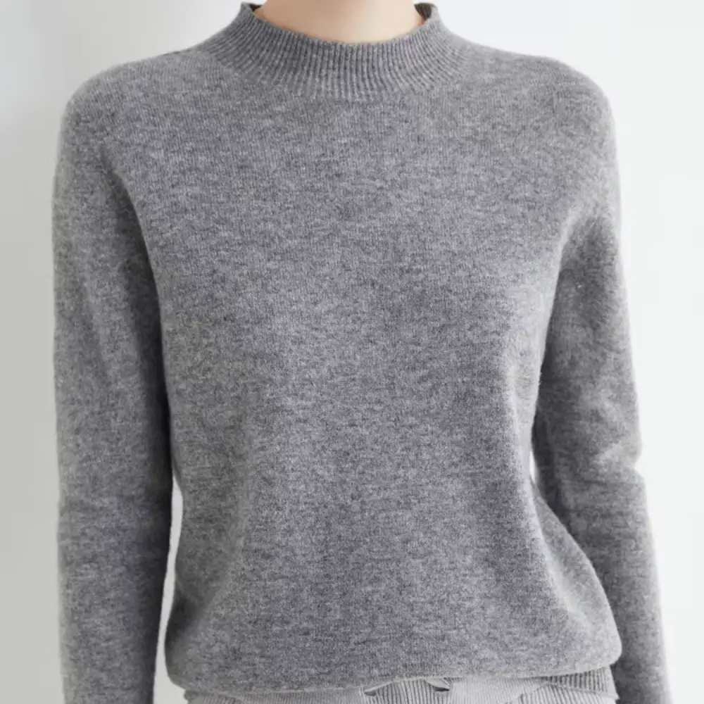 Caroline Mock Wool Women Sweater