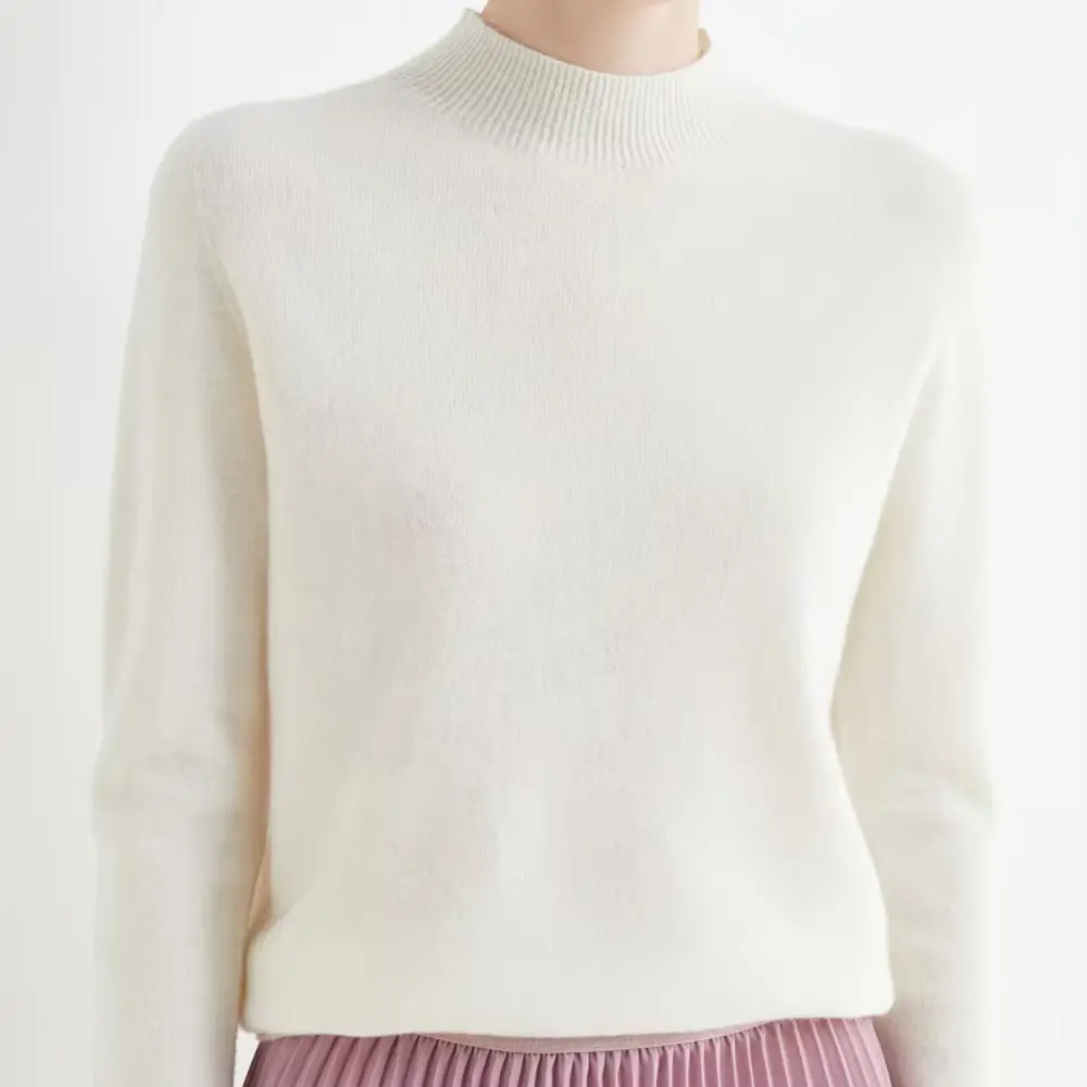 Caroline Mock Wool Women Sweater