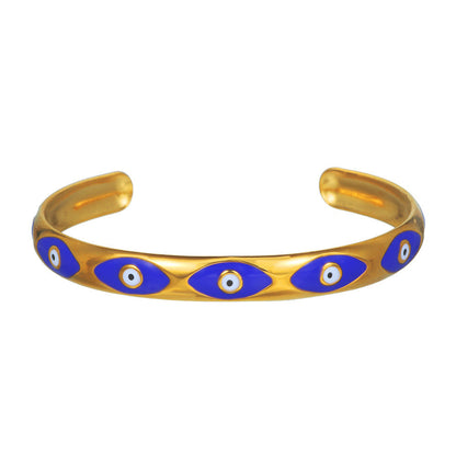 Women's bracelet with Nazar eye design