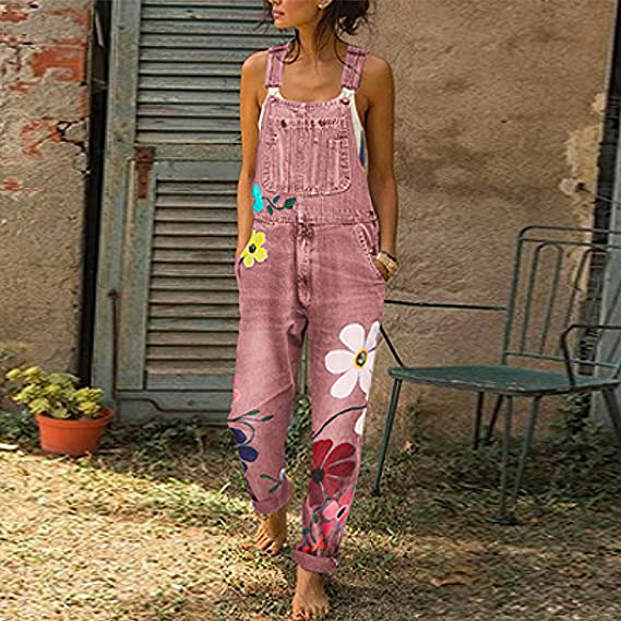 Ginette | Floral Pattern Jumpsuit – Chic and Casual Style