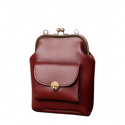 TrendAura Diana - Vegan Leather Structured Handbag - Timeless Elegance With Secure Clasp Closure