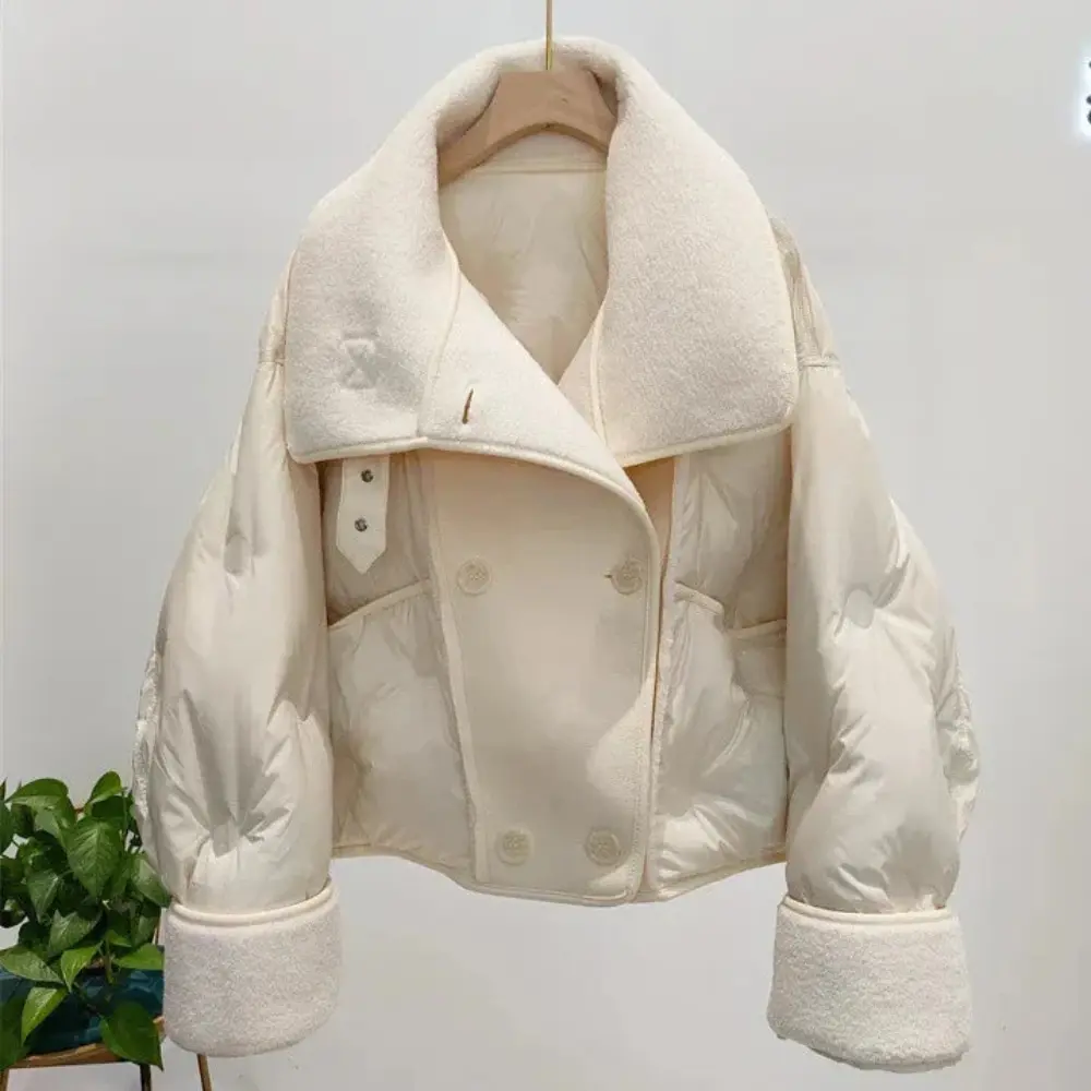 Clara Double-Breasted Aviator Jacket