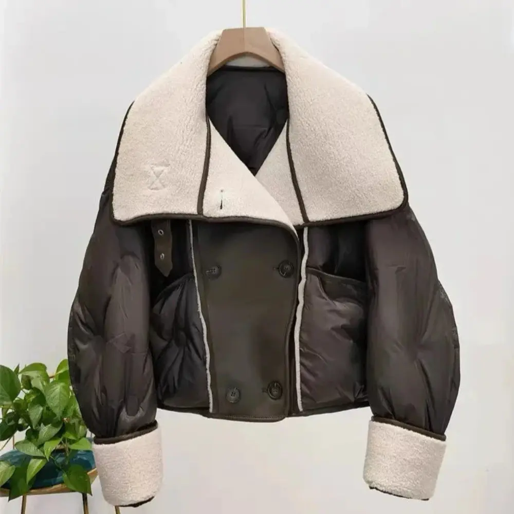 Clara Double-Breasted Aviator Jacket