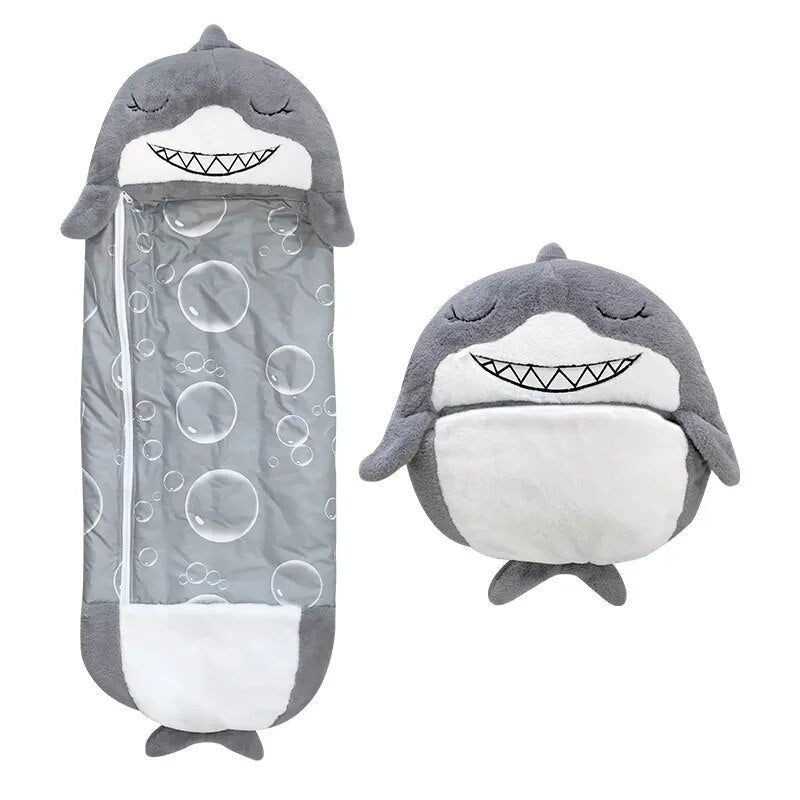 Plush Sleeping Bag for Kids Cuddle Cushion Bedtime Buddy Doubles as Cozy Comfort
