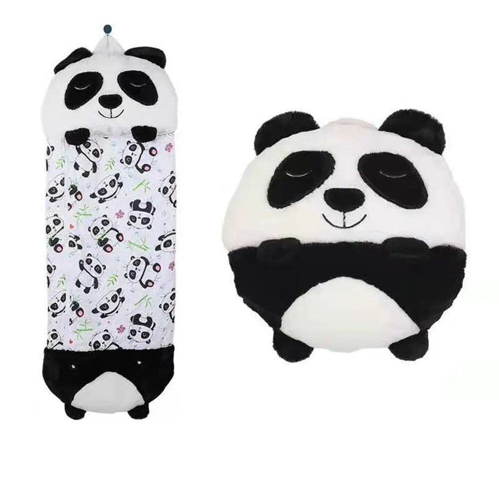 Plush Sleeping Bag for Kids Cuddle Cushion Bedtime Buddy Doubles as Cozy Comfort