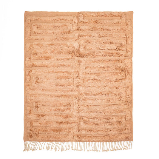 Coral Delight - Luxury Shag Moroccan Rug - TrendAura