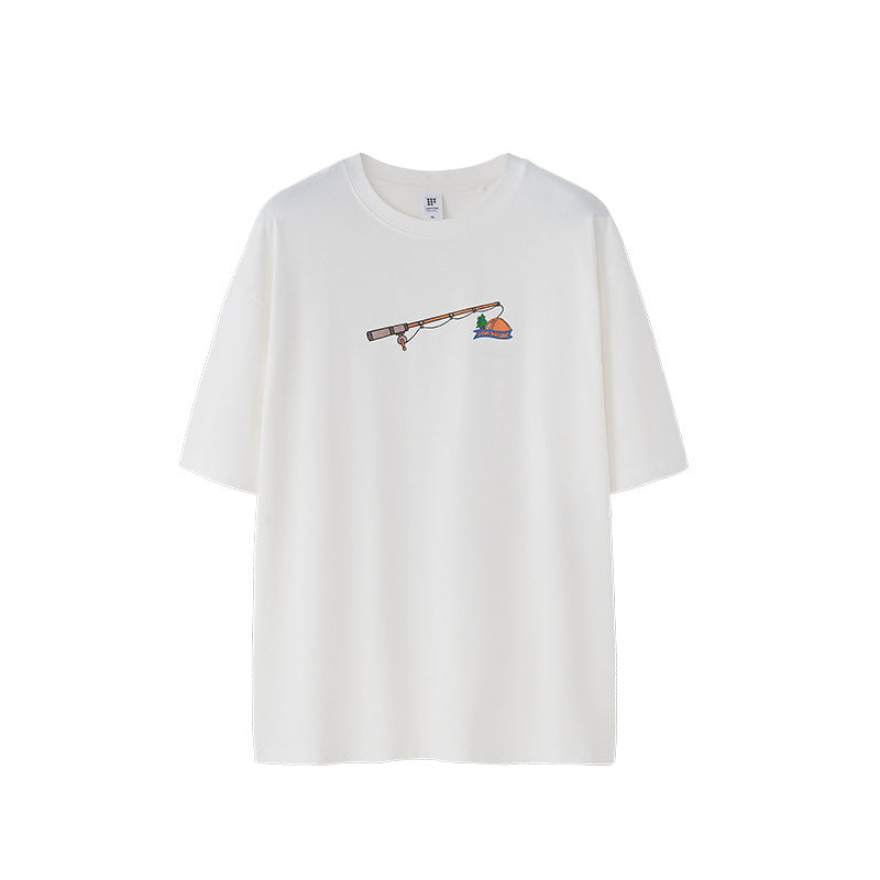 Jesse Three Dimensional Foam Print T Shirt For Men With Modern Fit And Bold Individual Design