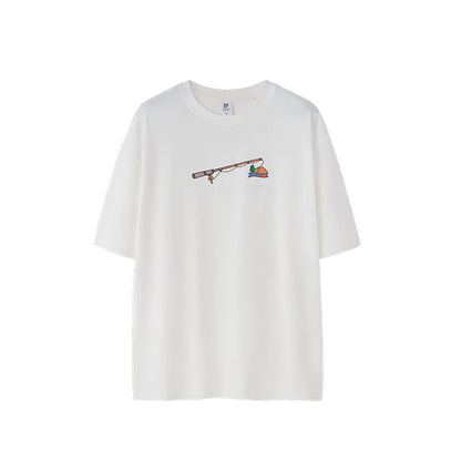 Jesse Three Dimensional Foam Print T Shirt For Men With Modern Fit And Bold Individual Design