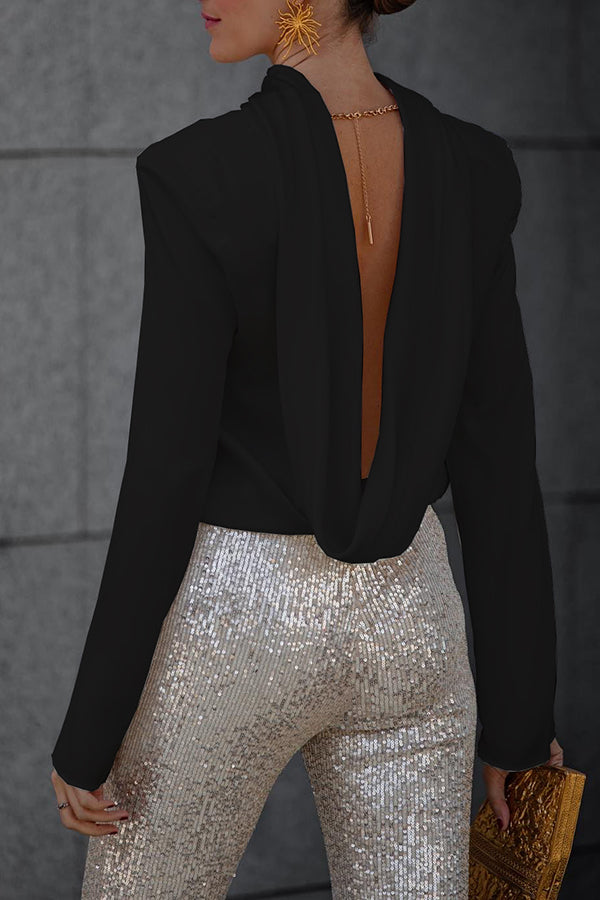 Women's long-sleeve shirt | Back cutout