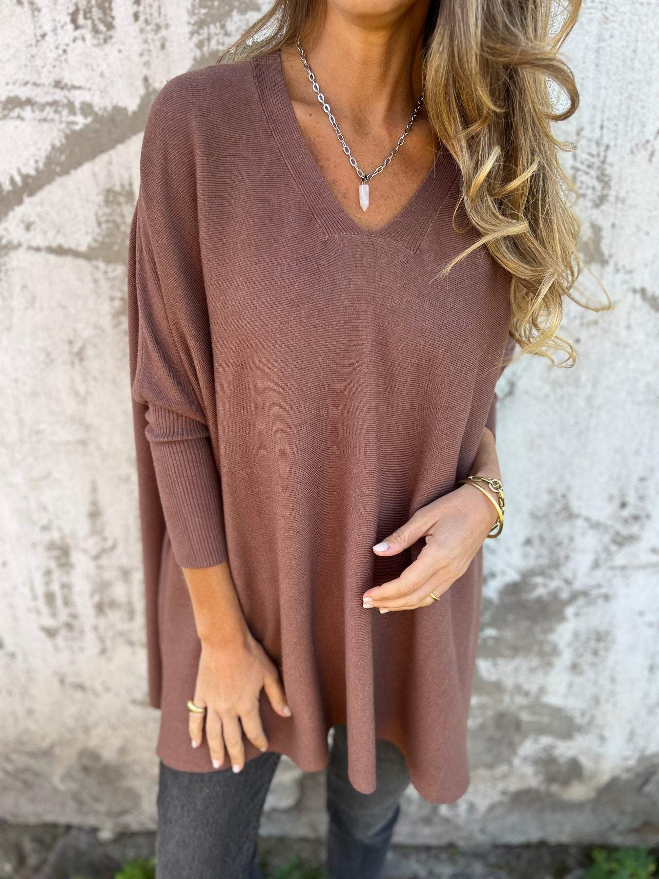 Mabel Womens Elegant V Neck Cashmere Sweater Essential Lightweight Soft Comfort For Spring And Summer