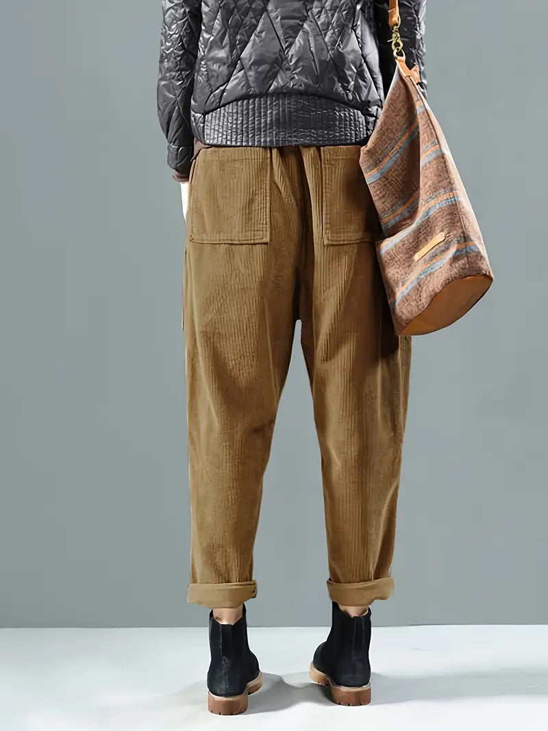 Women’s Corduroy Trousers | Modern Straight-Leg Winter