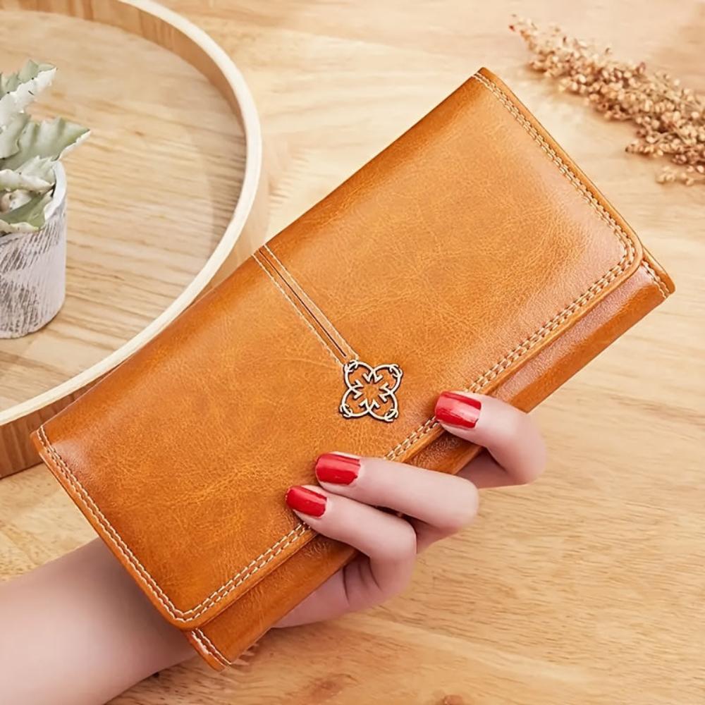 TrendAura Sandra Genuine Leather Bifold Wallet - Compact Luxury For Everyday Function And Secure Organization