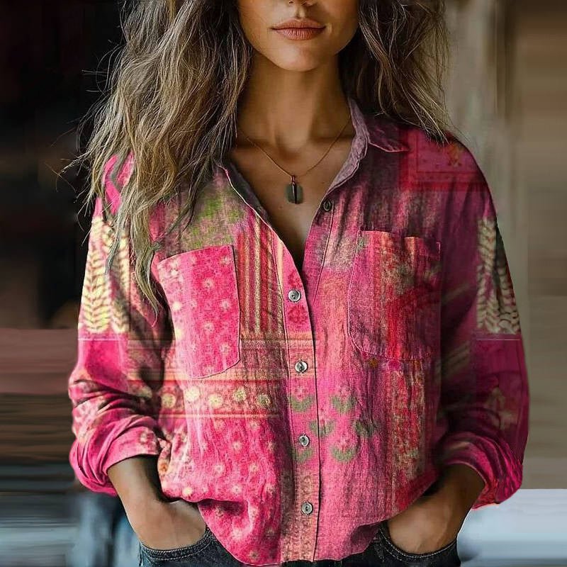 Veronica Cotton Button-Down Shirt | Relaxed Fit Collared Shirt