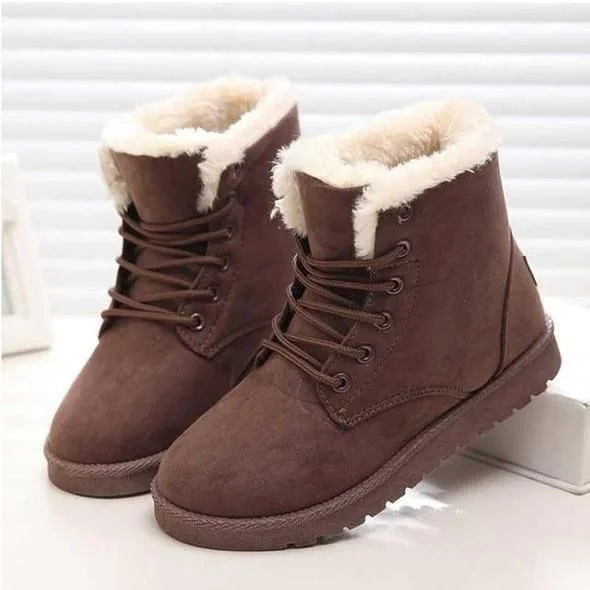 RanLinli™ | Warm Lace-Up Ankle Snow Boots