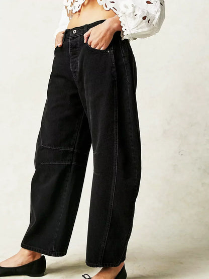 Elizabeth | Women’s Winter Wide Leg Casual Loose Fit jeans