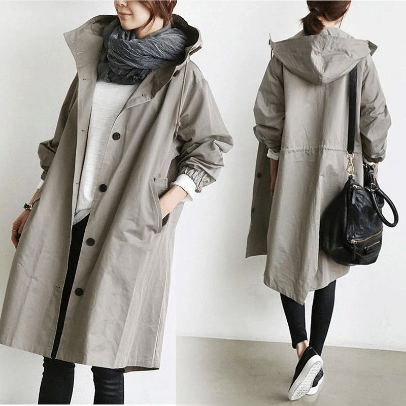 Lynda Long Hooded Coat For Women With Modern Versatile Style And Cozy Comfort For Winter Weather
