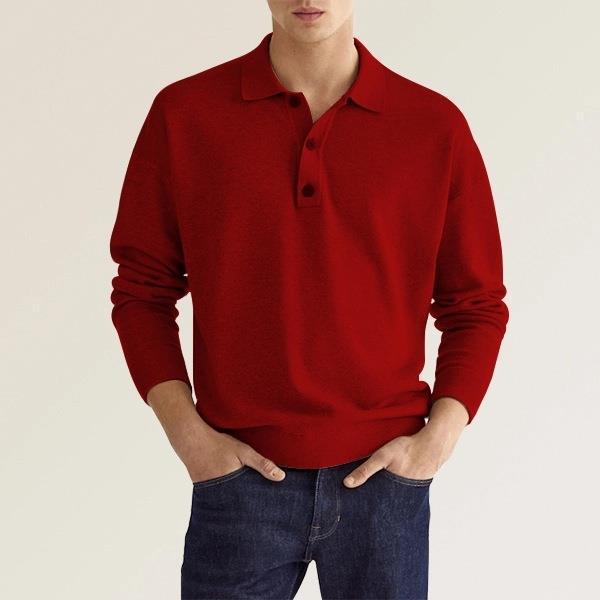 TrendAura | Polo - Long sleeve polo for men