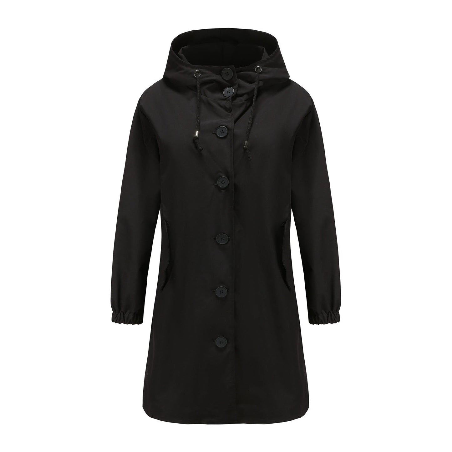 Kaoutar Long Hooded Parka For Women Urban Chic Weatherproof Coat With Adjustable Hood