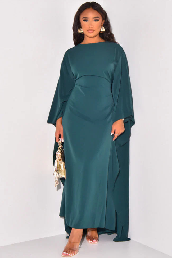 Women’s Elegant Cape Sleeve Dress | Wedding Guest