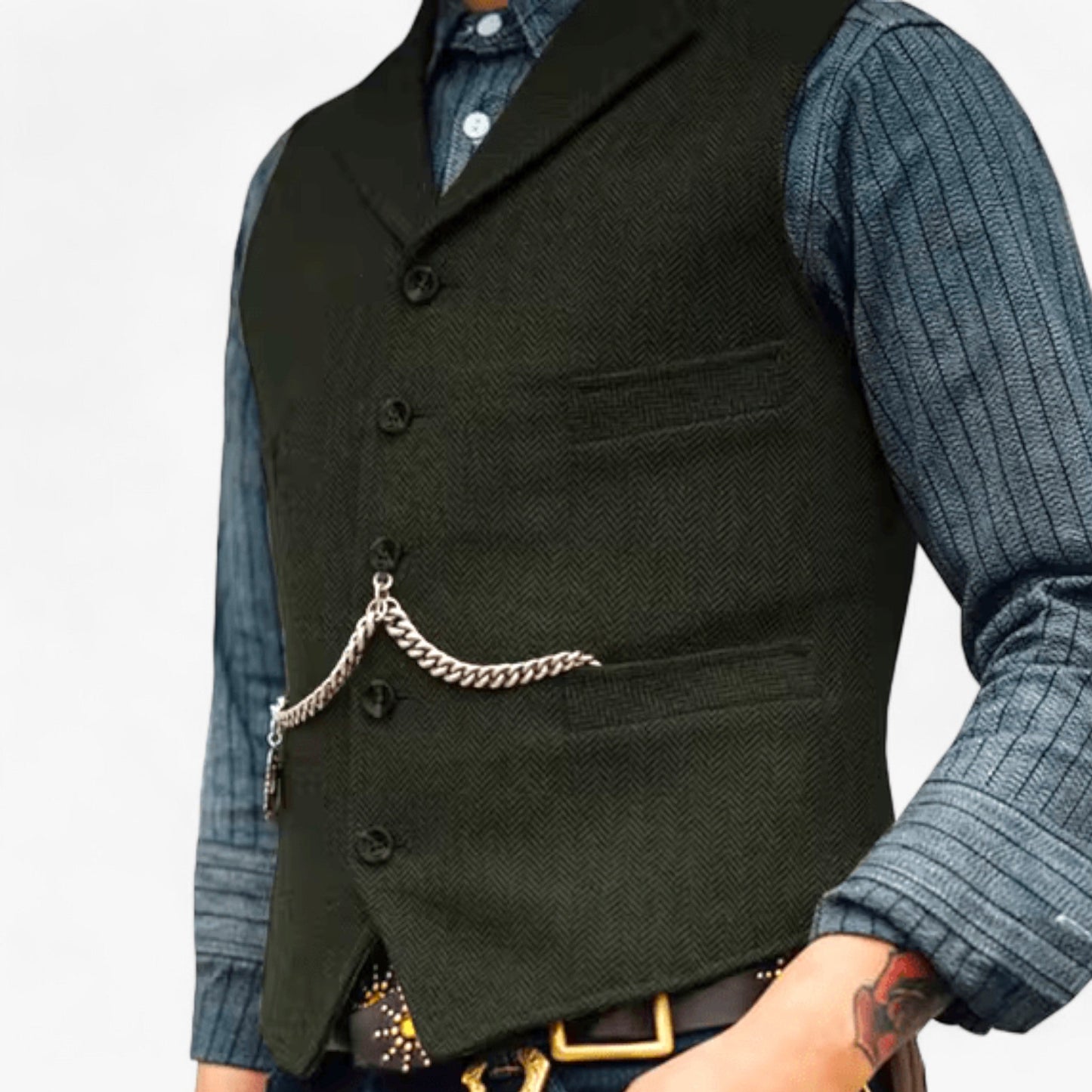 Frédy | Men's Suit Vest — Urban Chic & Authentic Details