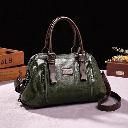 MOONA Luxury PU Leather Crossbody Shoulder Bag For Women Elegant Everyday Essential