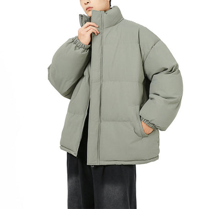 Unisex winter jacket oversized with stand-up collar