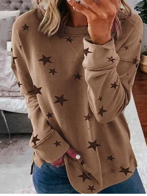Women's sweatshirt with star print | Casual & everyday