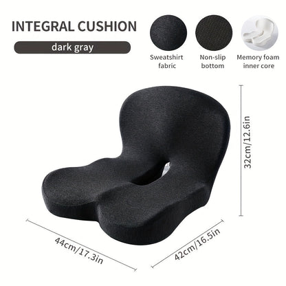 PostureNest Ergonomic Memory Foam Cushion For Hip And Lower Back Support For Office Workers