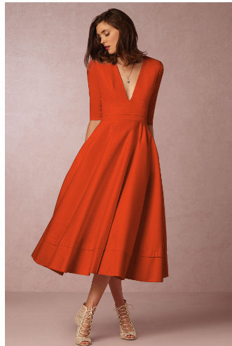 Jasmine Vneck Dress Retro 60s Swing Style For Women With Flattering Fit And Classic Charm