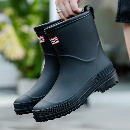 Women's rain boots up to the calf | Slip-on style