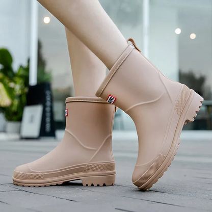 Women's rain boots up to the calf | Slip-on style