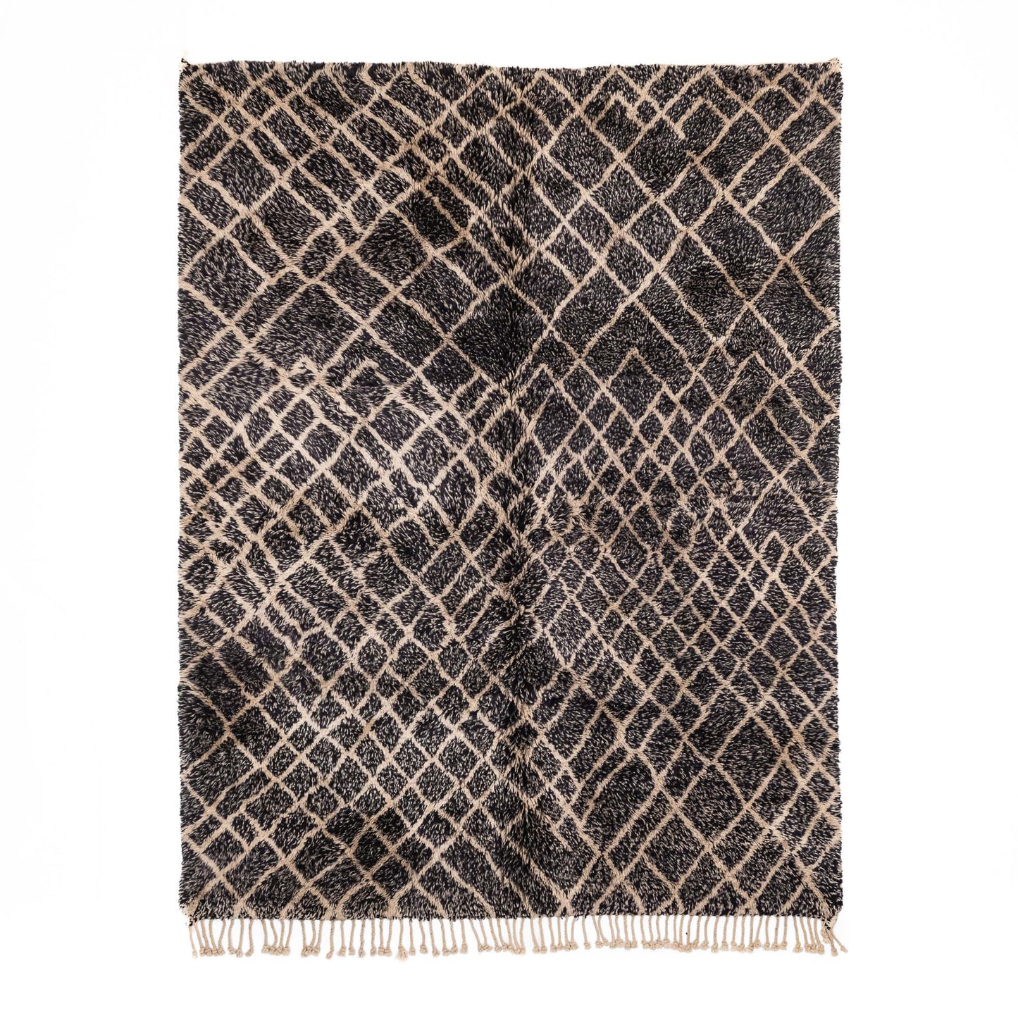 Dark Emperador - Luxury Shag Moroccan Rug - TrendAura