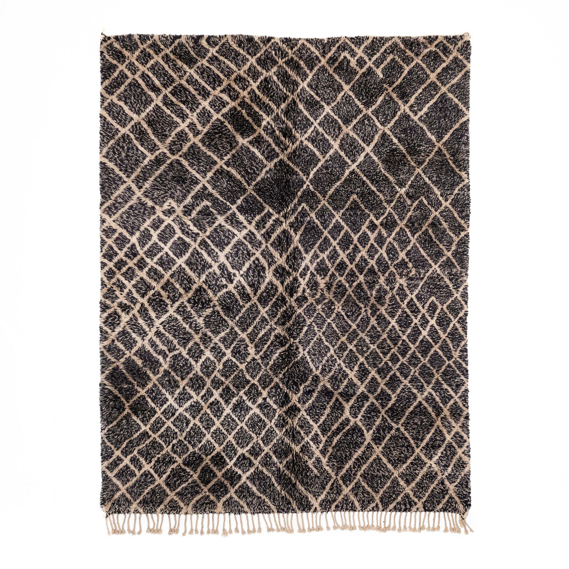 Dark Emperador - Luxury Shag Moroccan Rug - TrendAura