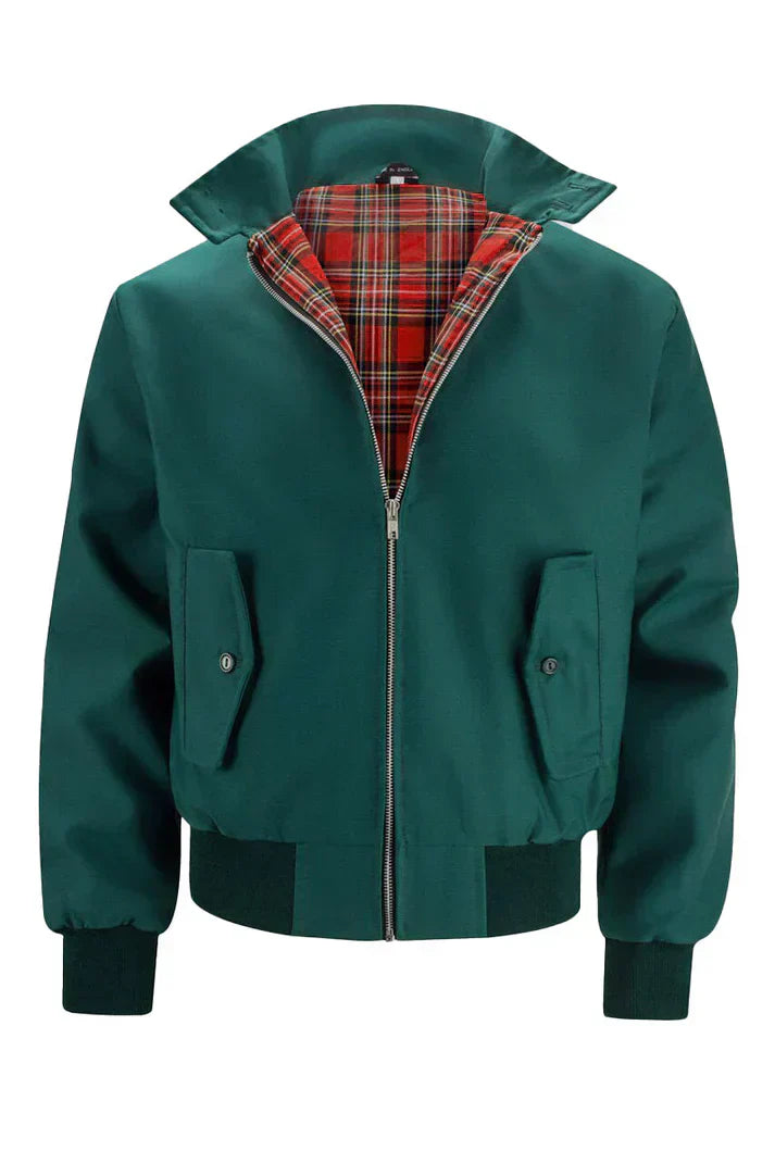 Mens Retro Bomber Jacket Harrington Cut Vintage Style For City Wear With Modern Attitude