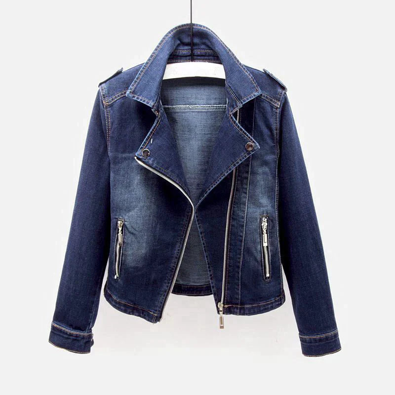 Denim Jacket Jeza Ivette Large Collar for Rebels and Dreamers Elevates Everyday Style
