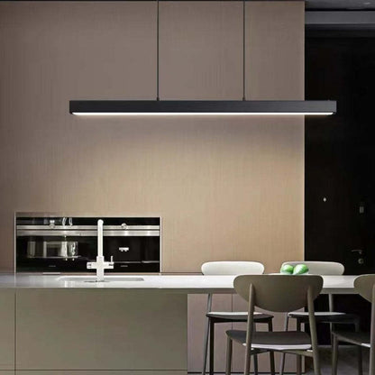 Industrial LED Pendant Lamp With Sleek Metal Frame Durable Acrylic Diffuser For Dining Rooms Offices Energy Efficient