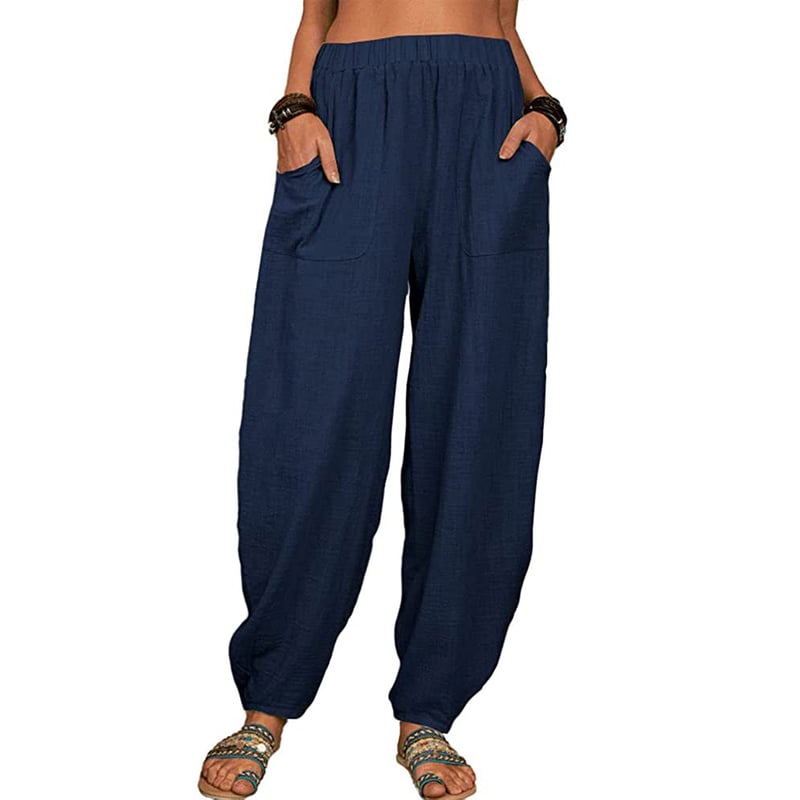 Zinzi - Casual harem pants in cotton and linen