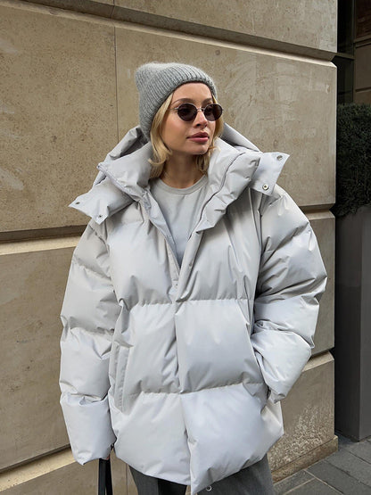 Women's Oversize Winter Jacket with Hood