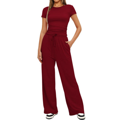 Margriet Pleated 2 Piece Set For Women Stylish Casual Comfort With Refined Fit And Modern Style
