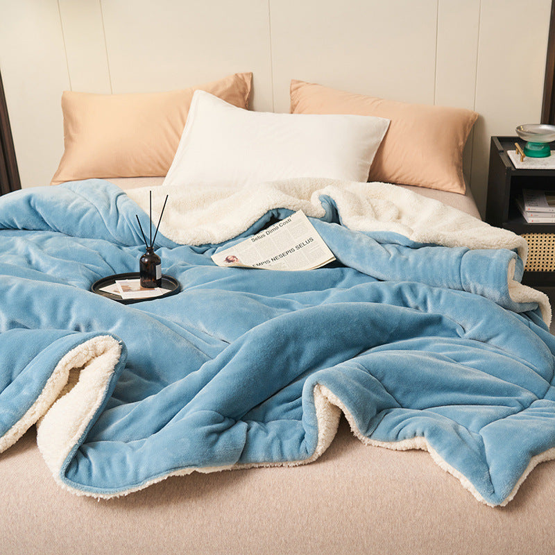 Sherpa Flannel Throw Blanket Dual Texture for Warm Comfort Ideal for Home Decor Lovers