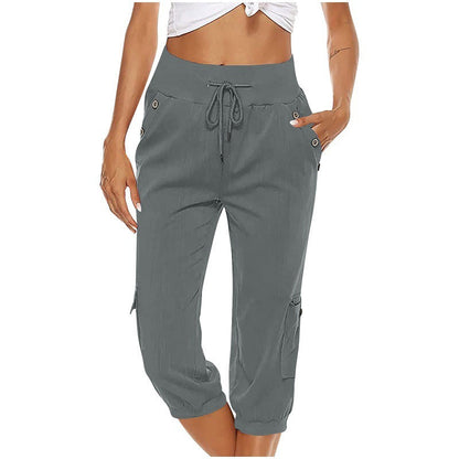 Juliet Cotton Linen Shorts With Cargo Pockets For Women Casual Comfort And Everyday Travel Ready